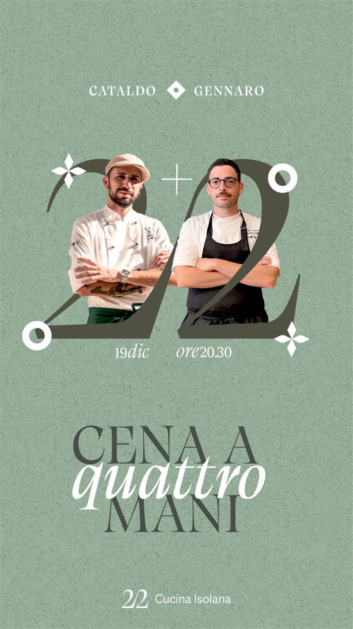 19. Dezember: Wenn Küche zum Dialog wird. Vier-Hände-Dinner mit Angelo Gennaro und Luca Cataldo